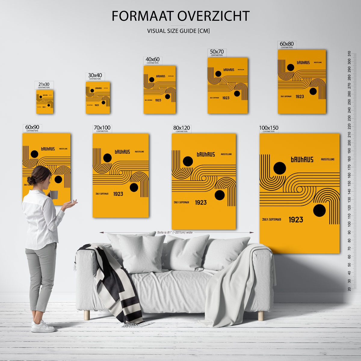 Lijnen en vlakken Poster