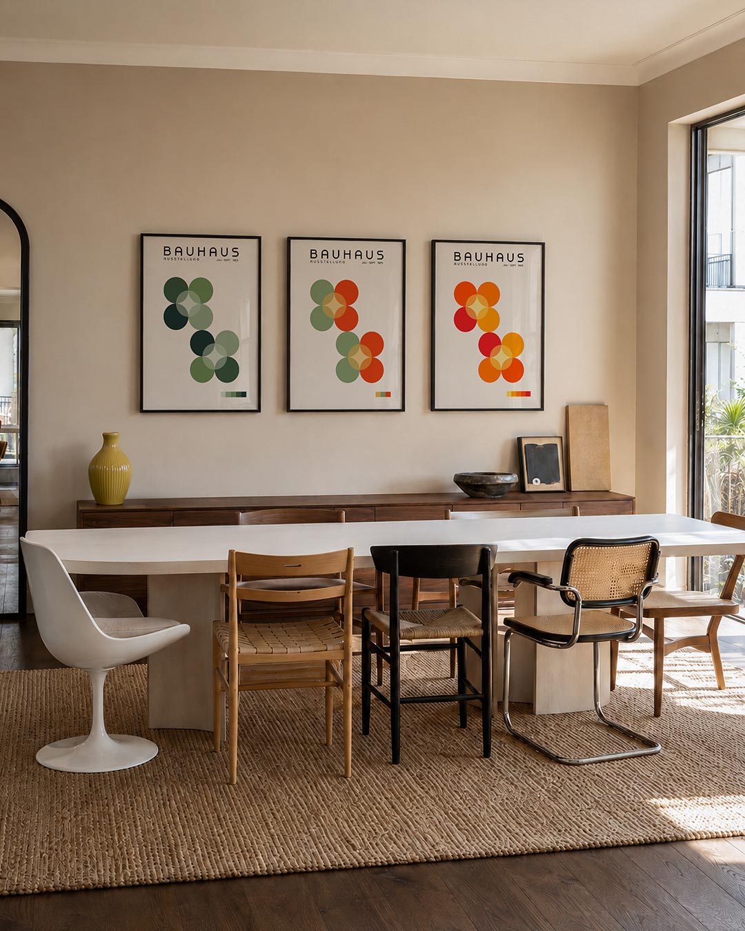 Groene cirkelharmonie Posterset