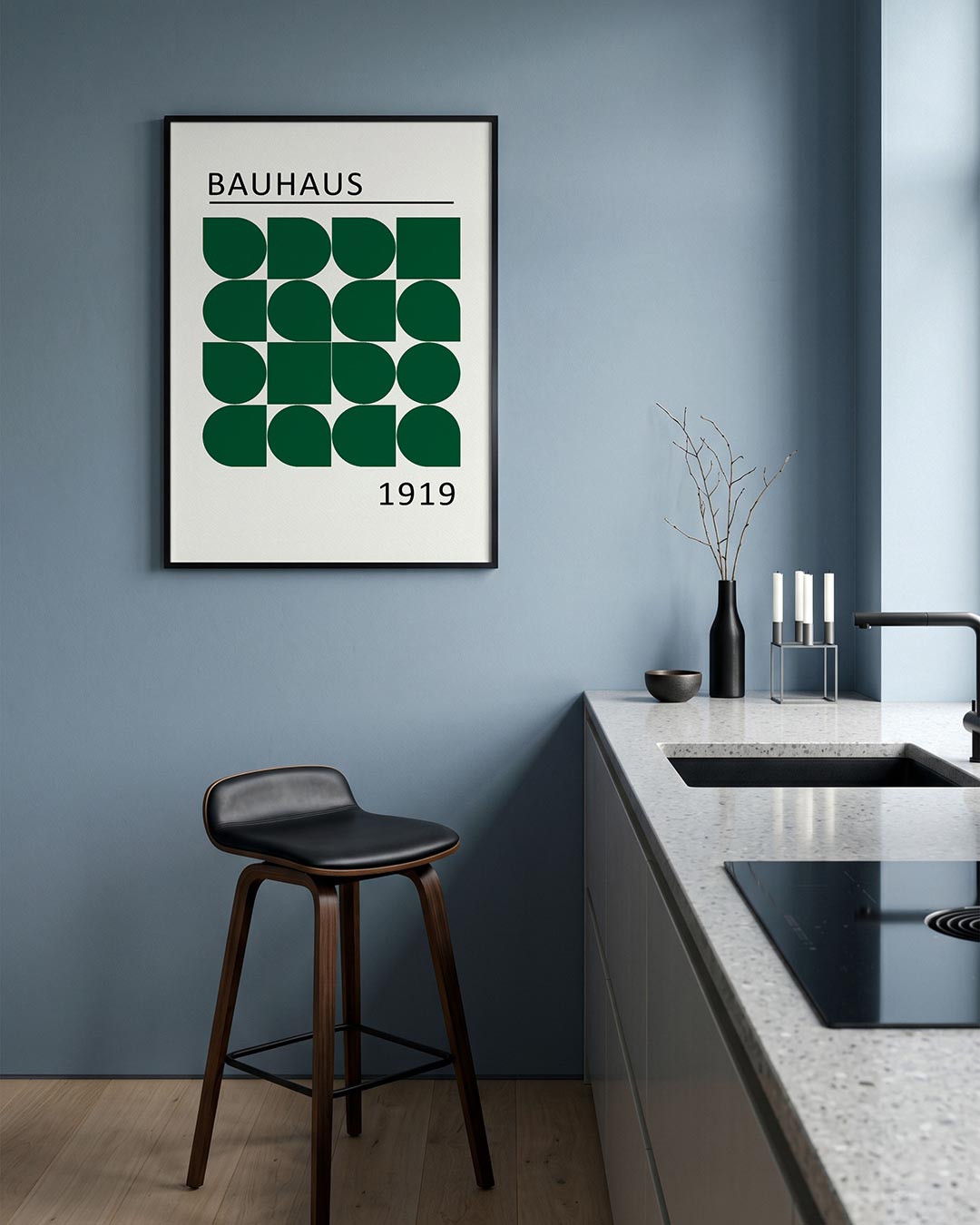 Vormritme en lijnen Poster