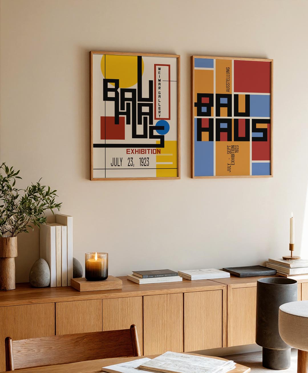 Kleur en lijnenspel Posterset