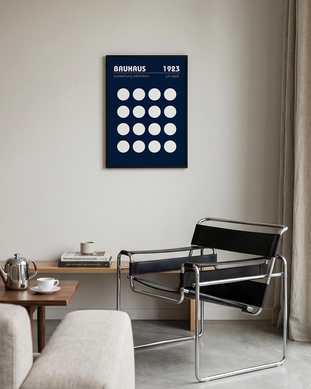 Cirkelpatroon en tekst Poster