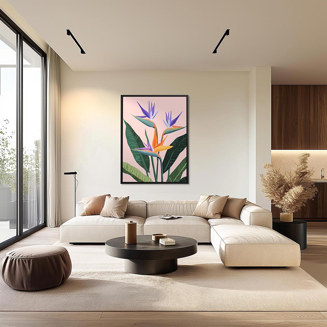 Tropische bloemenpracht Kunstwerk