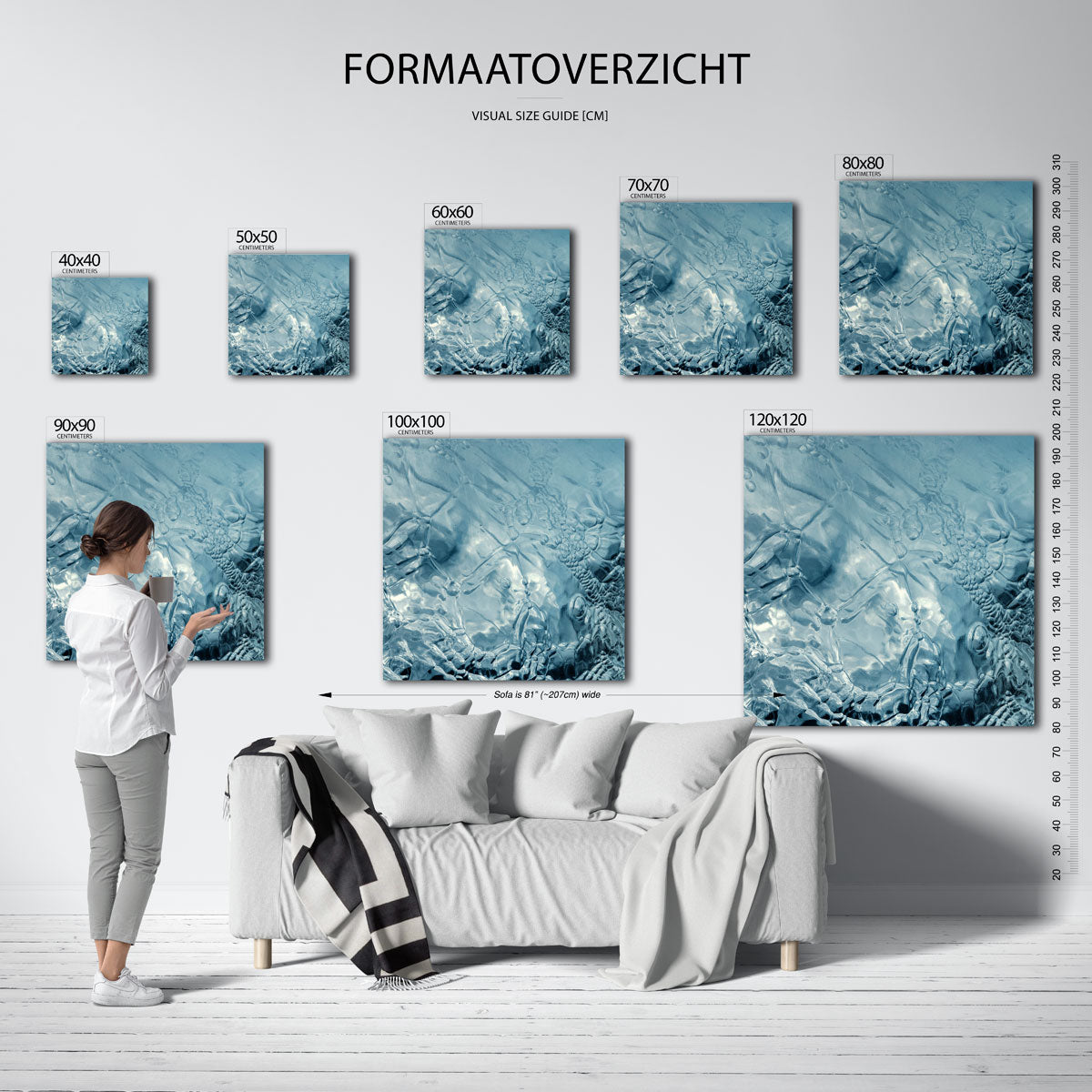 Glanzende structuren Poster