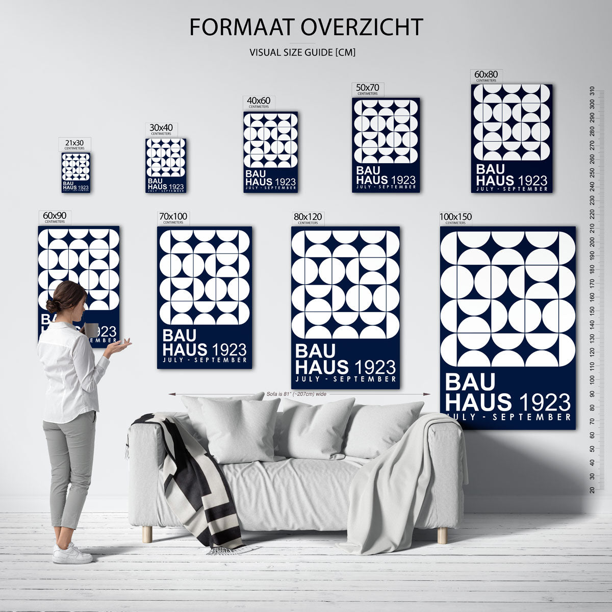 Cirkelvormen en vlakken Poster