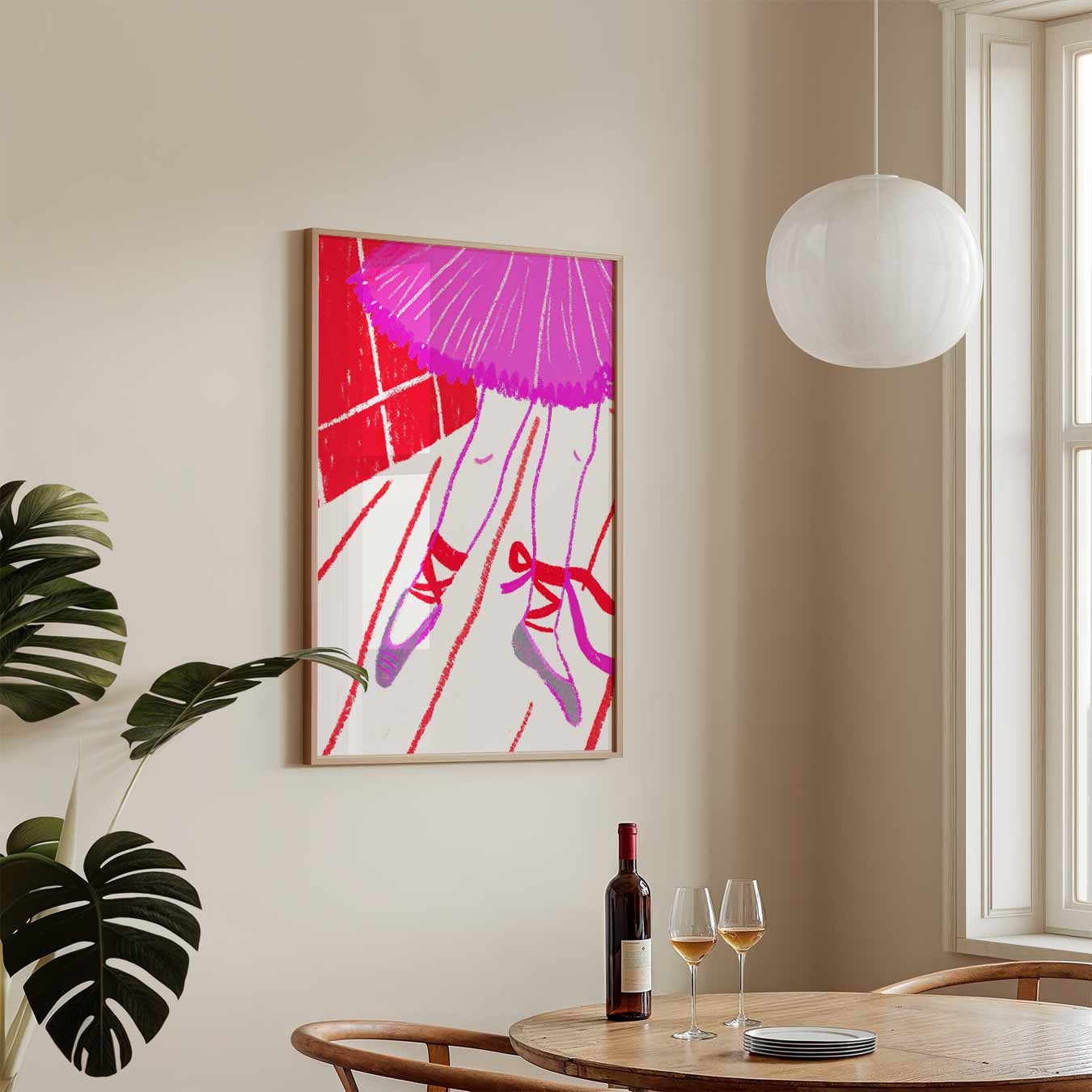 Elegante Ballerina Poster-WallArtistic