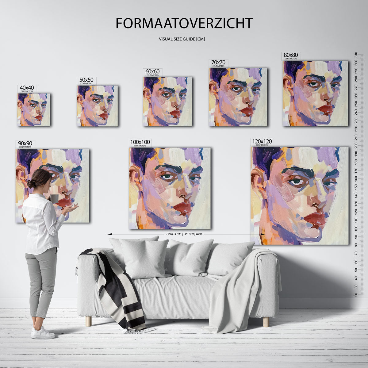 Abstract portret Poster