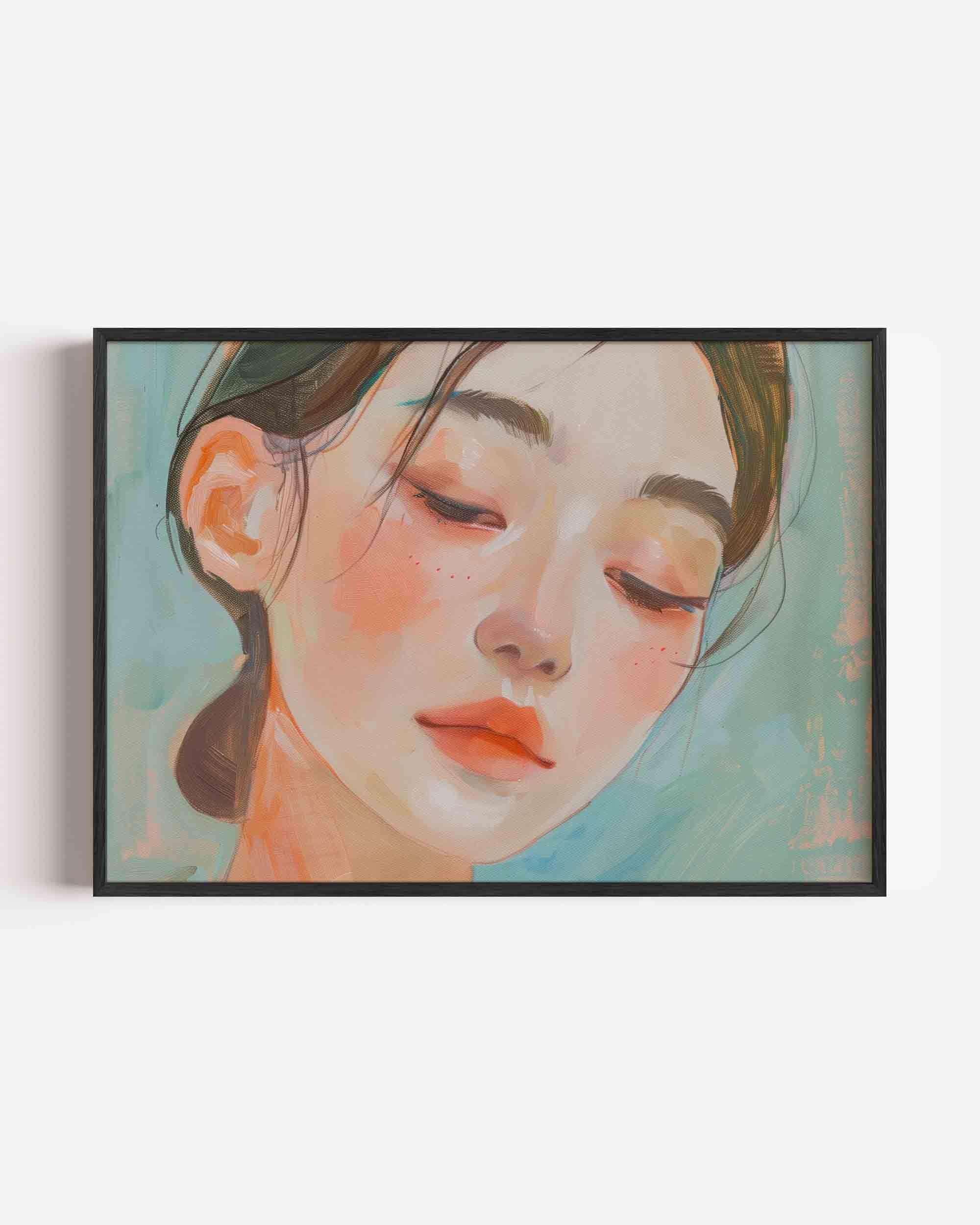 Portret van vrouw Poster