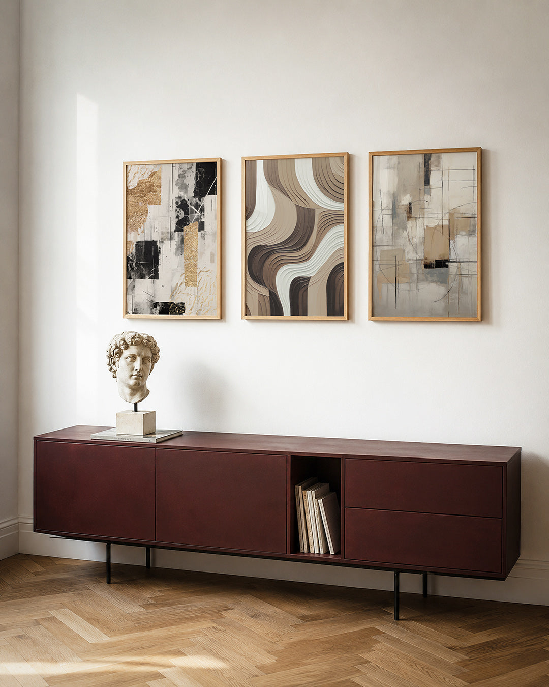 Goud en zwart ritme Posterset
