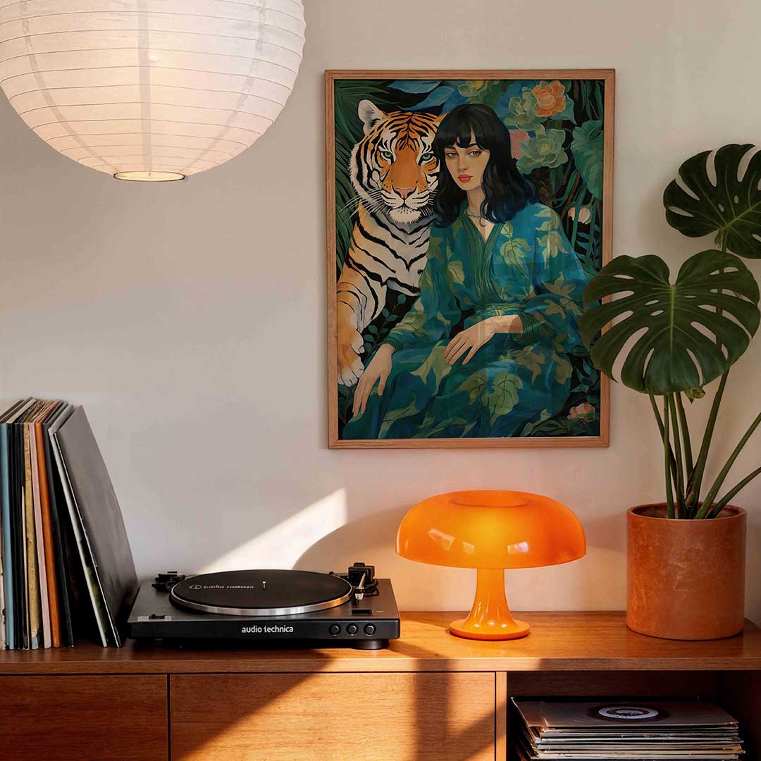 Vrouw en tijger Poster