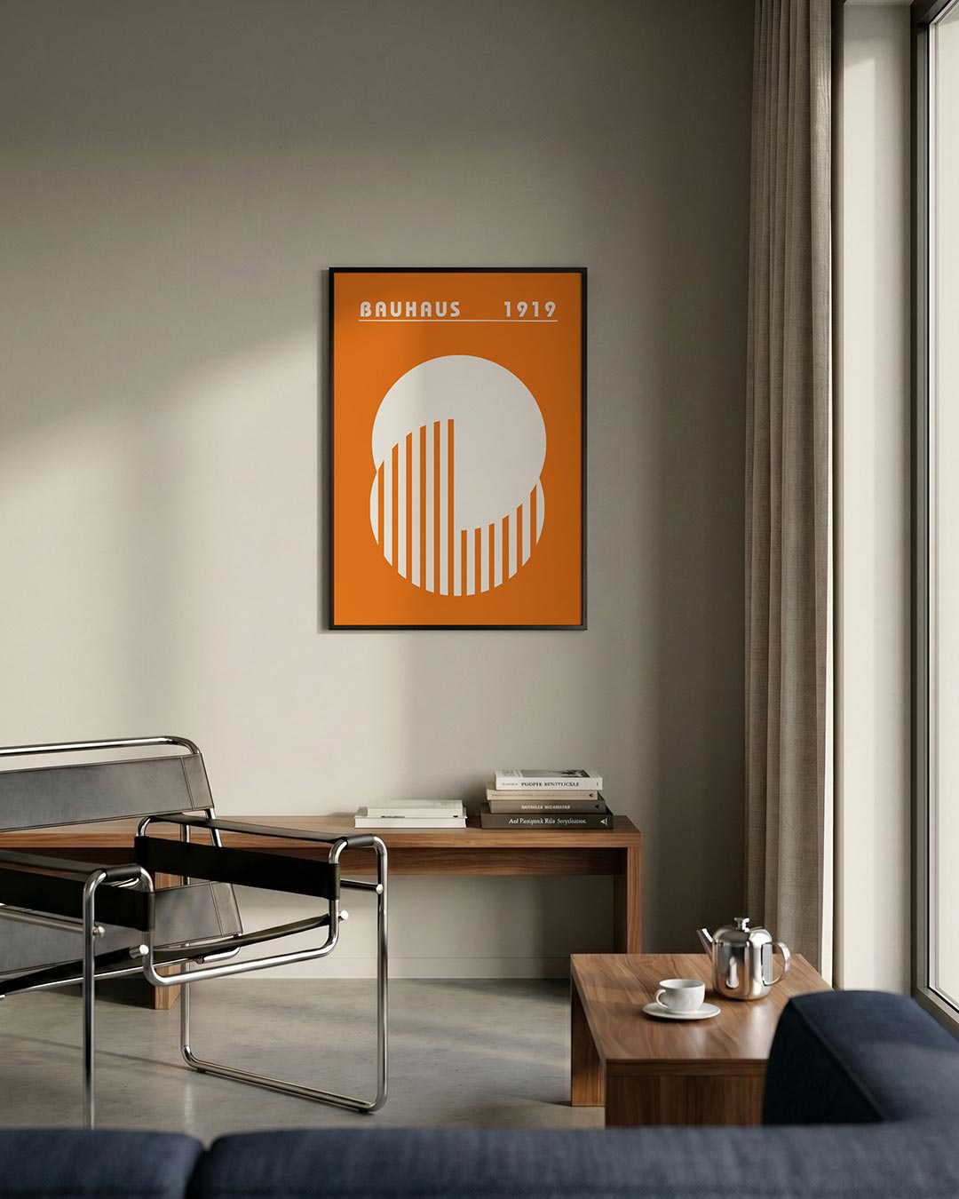 Cirkel en strepen Poster
