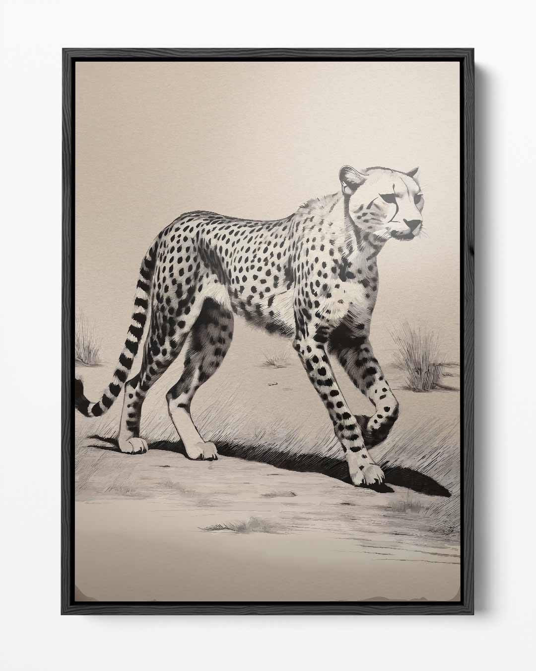 Majestic Cheetah in the Savanna Artwork
