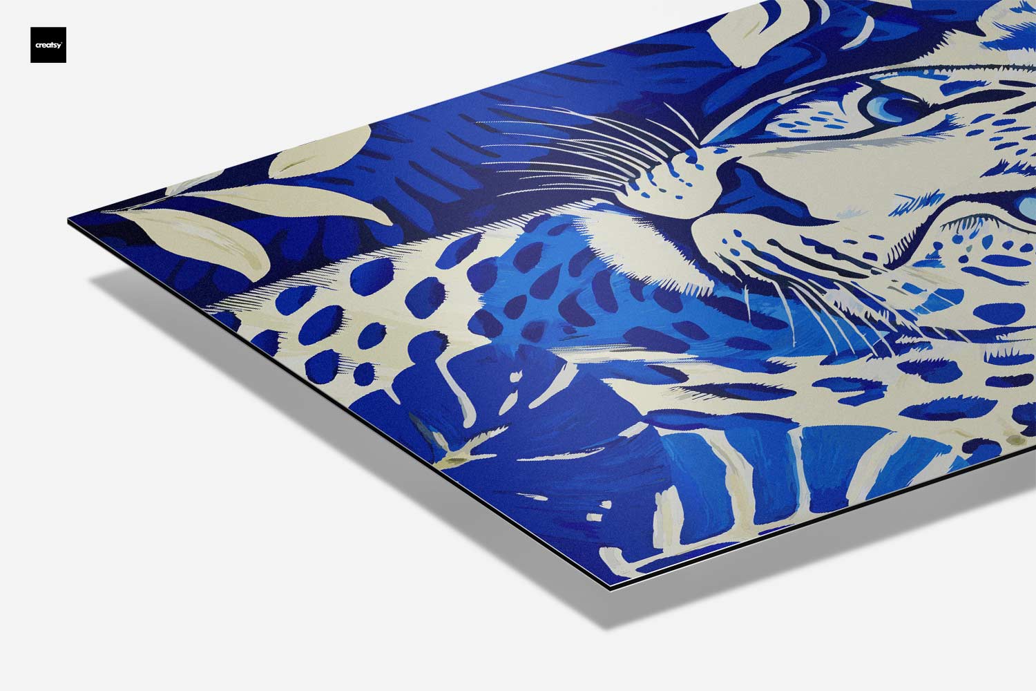 Blue Jungle Leopard Artwork
