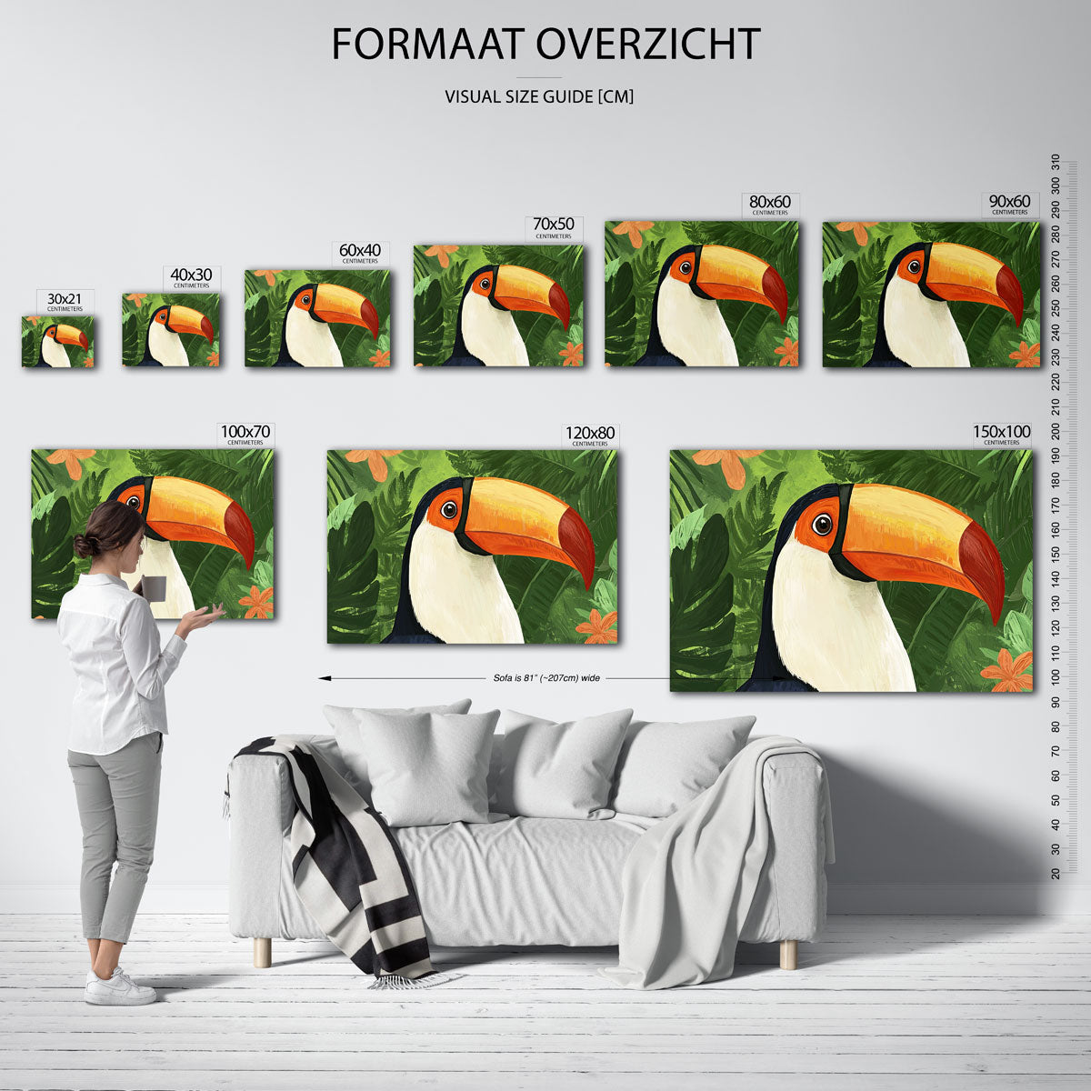 Tropische toekan Poster