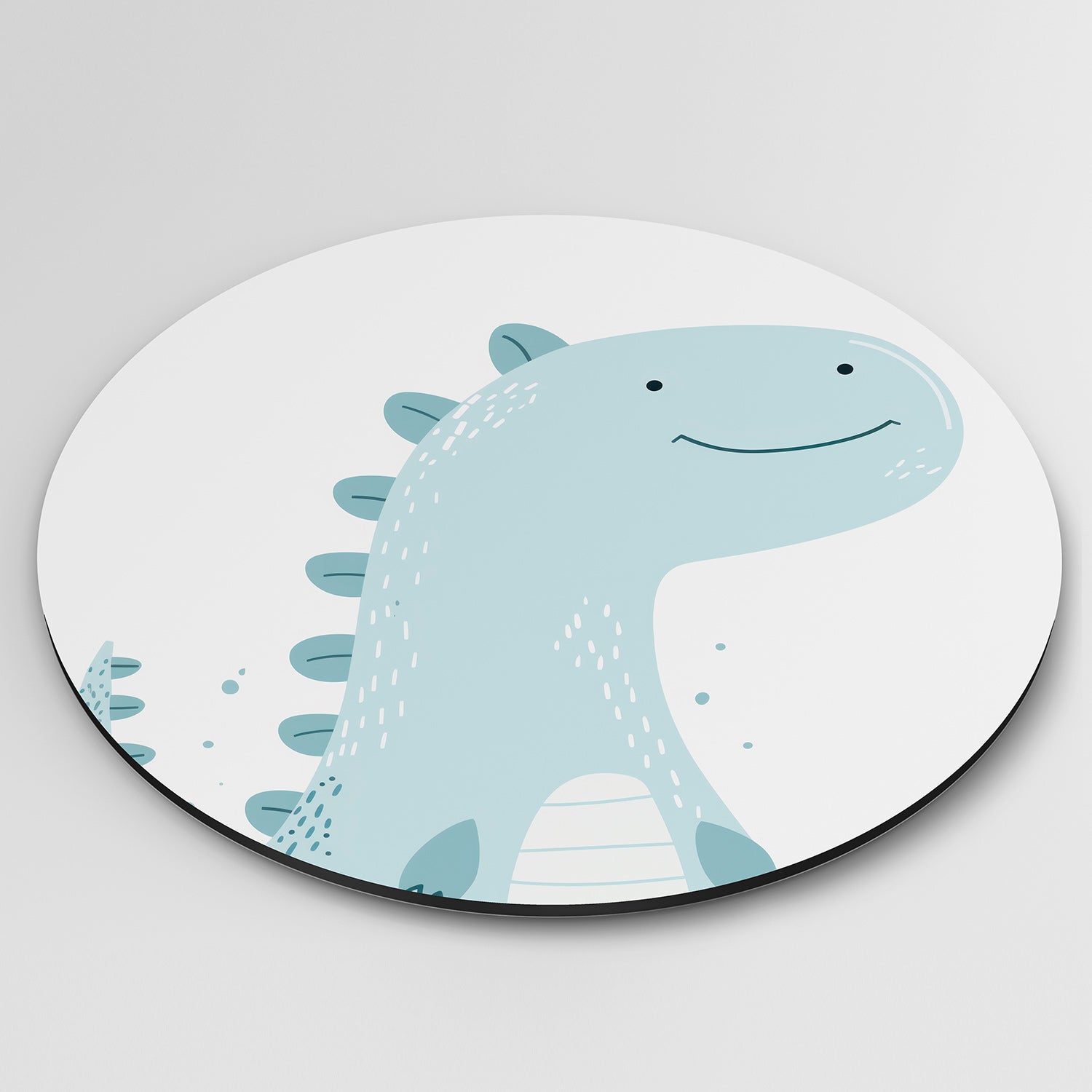 Blauwe dinosaurus Muurcirkel
