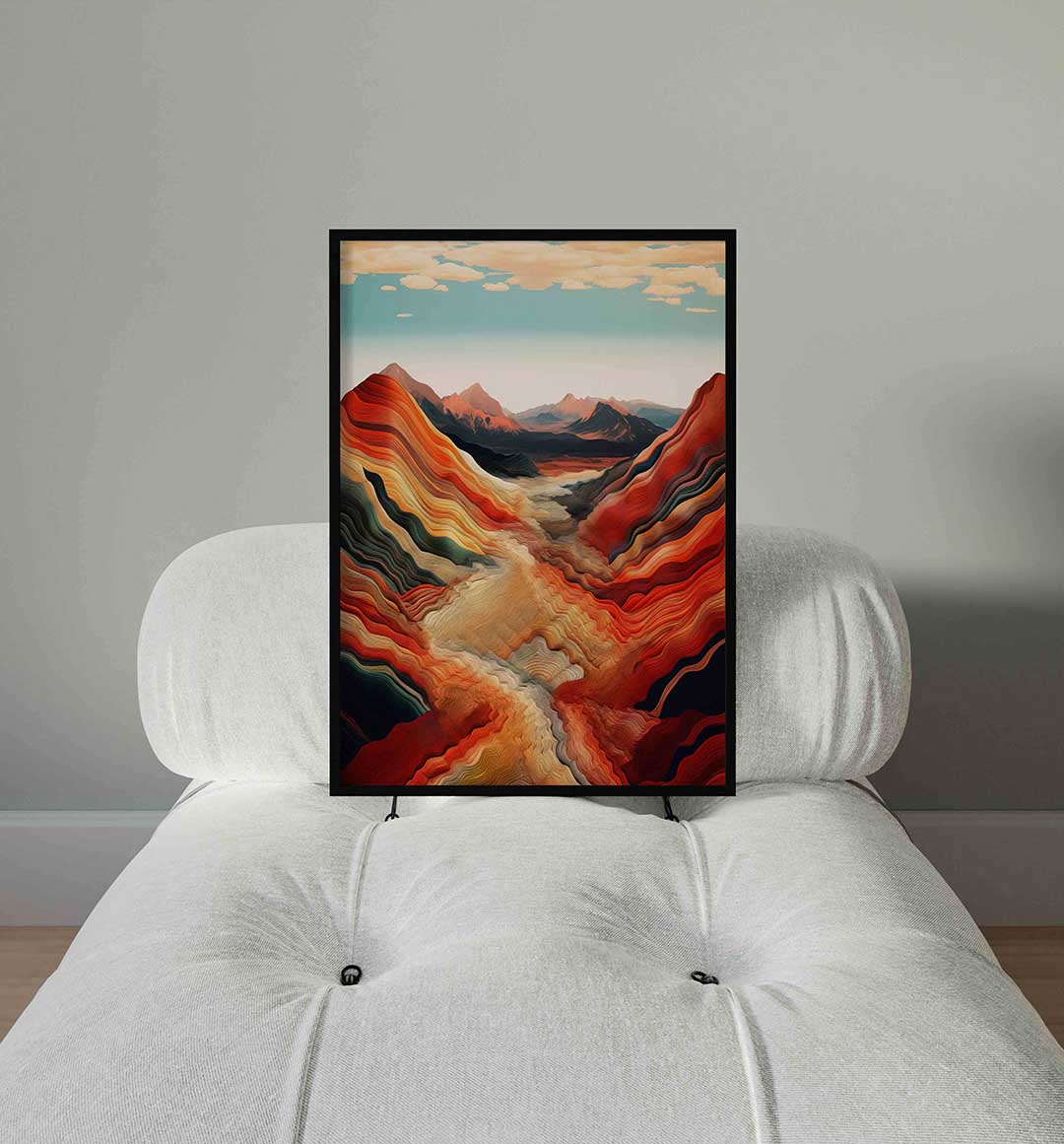 Golvende bergen Poster