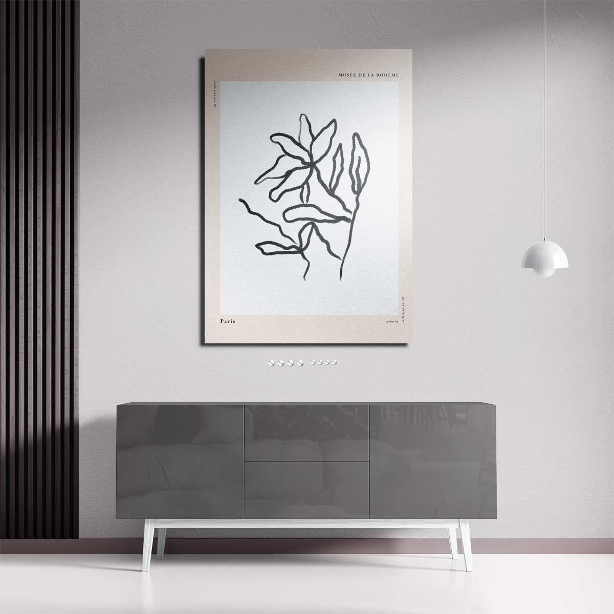 Organische Lijnen Kunstprint Kunstwerk-canvas-dibond-plexiglas-wanddecoratie-WallArtistic