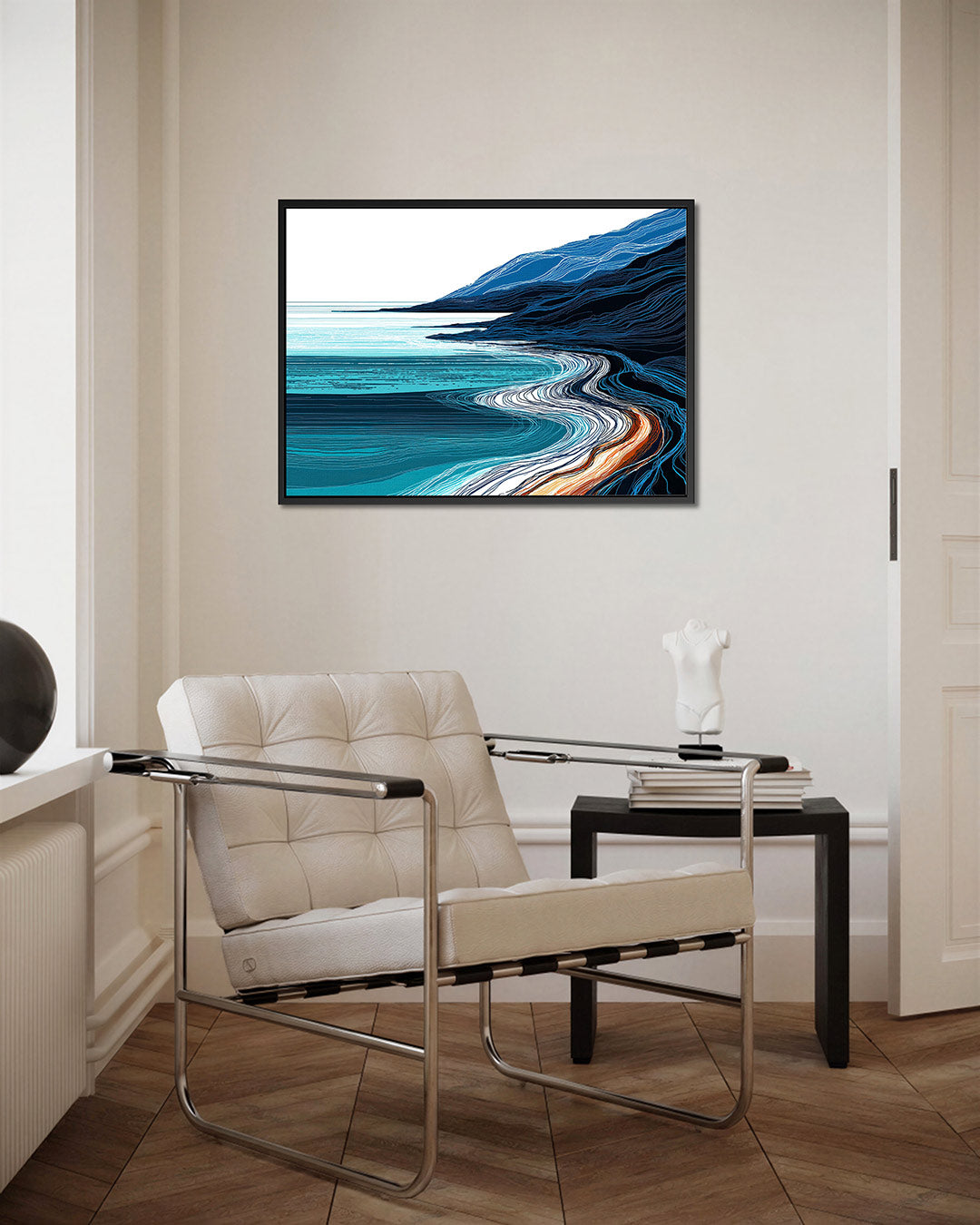 Golvende kustlijnen Kunstwerk