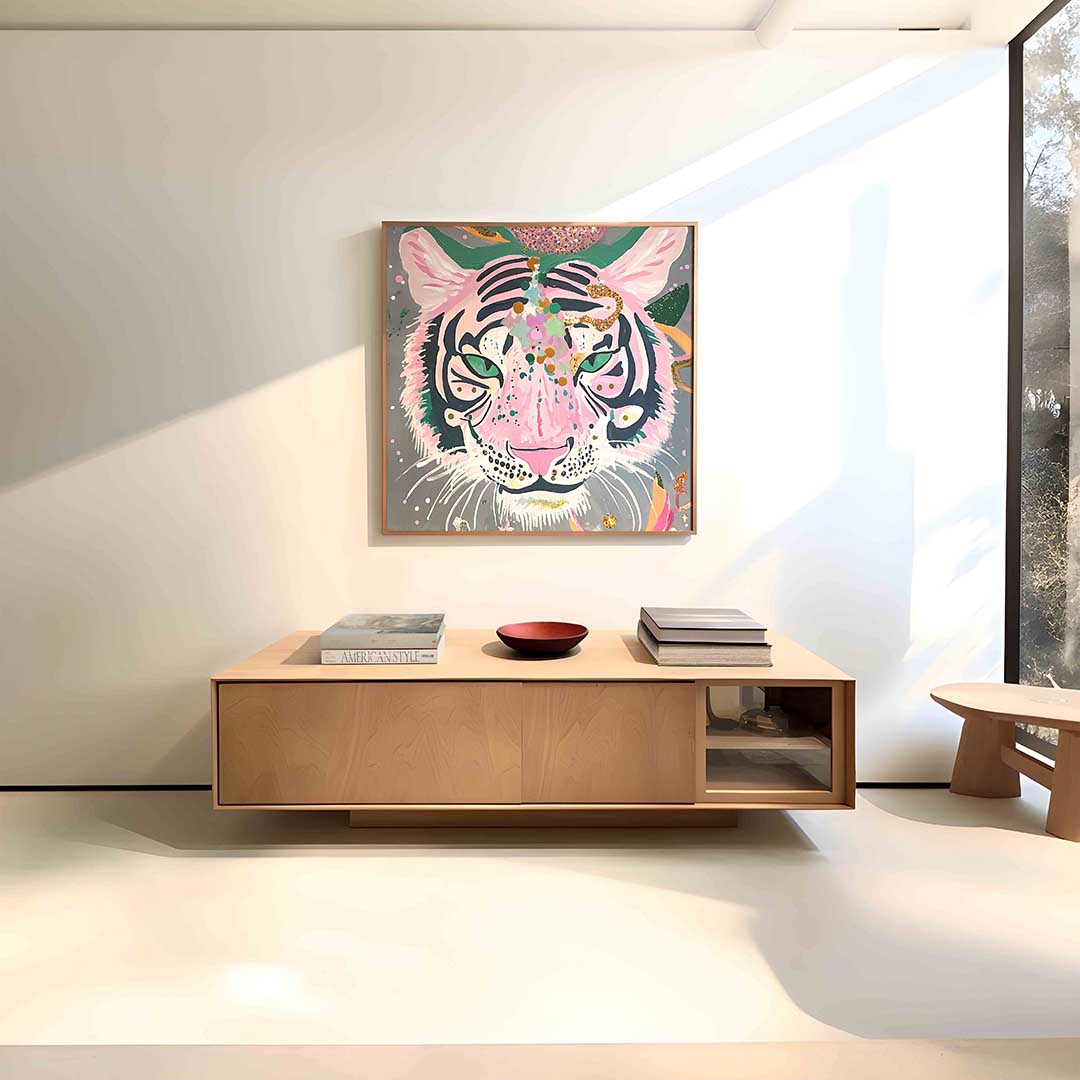 Roze tijger Poster