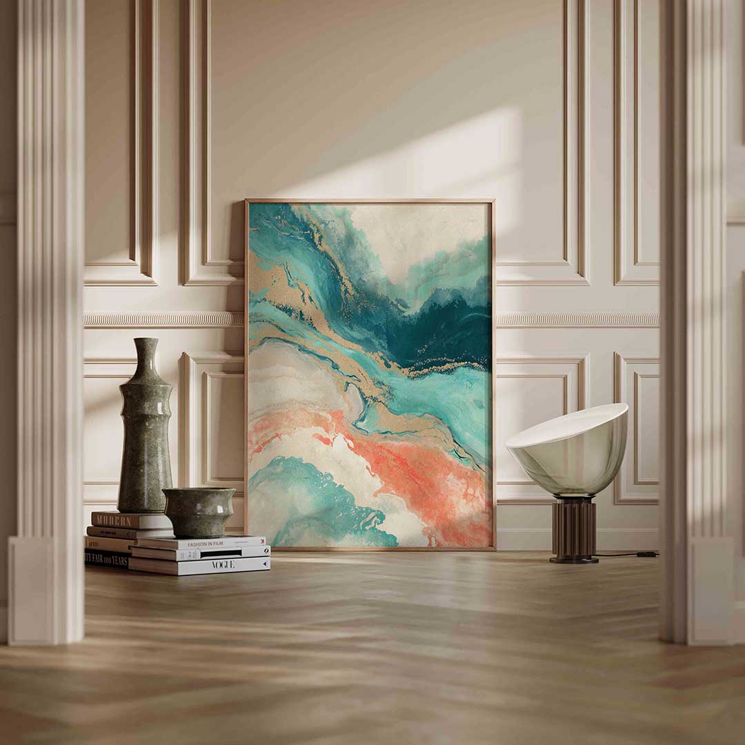Abstracte golven Poster