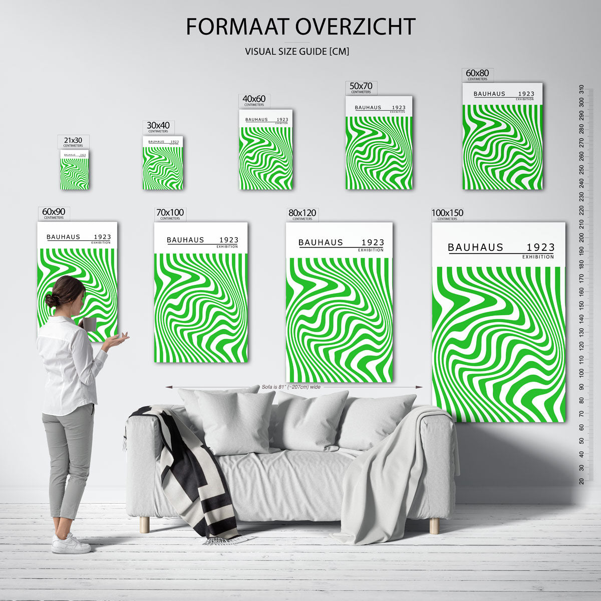 Golvend lijnenspel Poster
