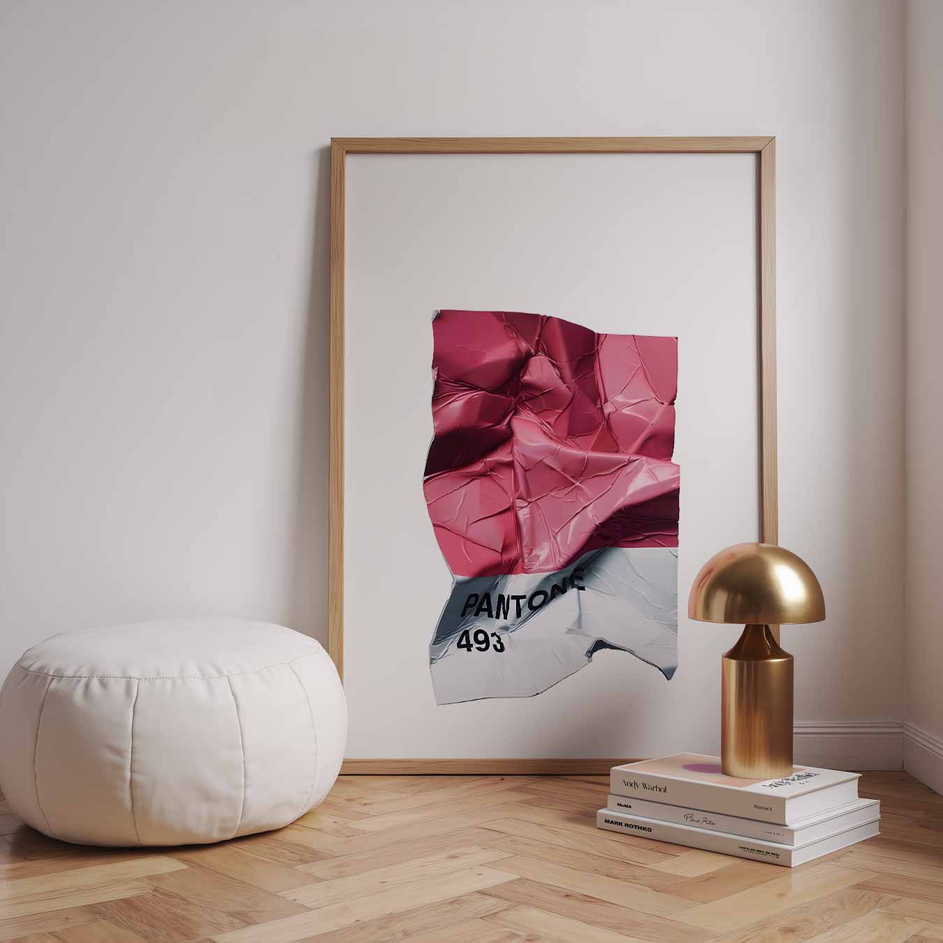 Moderne Abstracte Roze Poster-WallArtistic