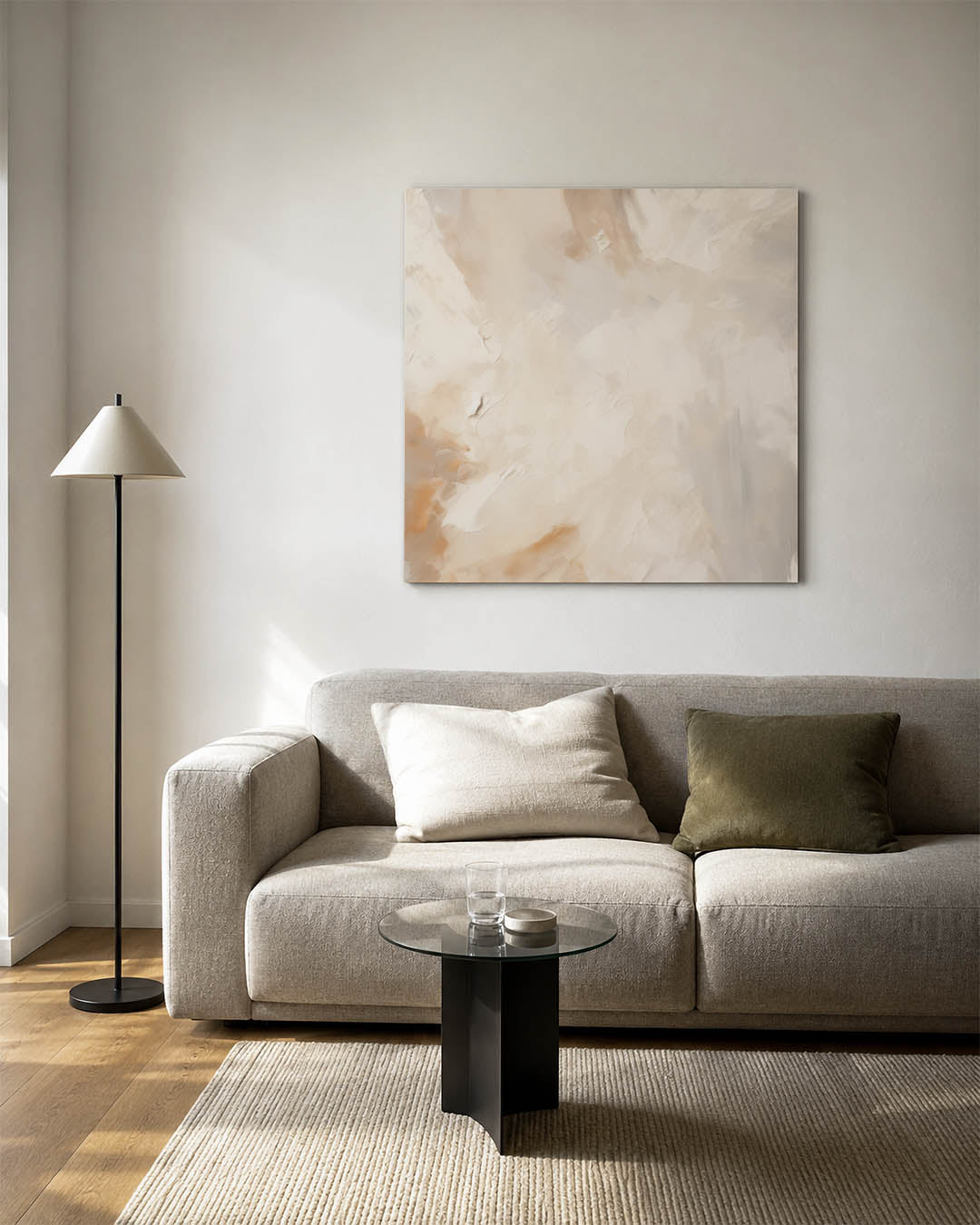 Zachte kleuren vormen Kunstwerk
