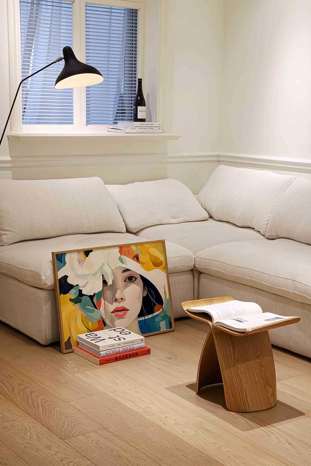 Vrouw met bloemen Poster