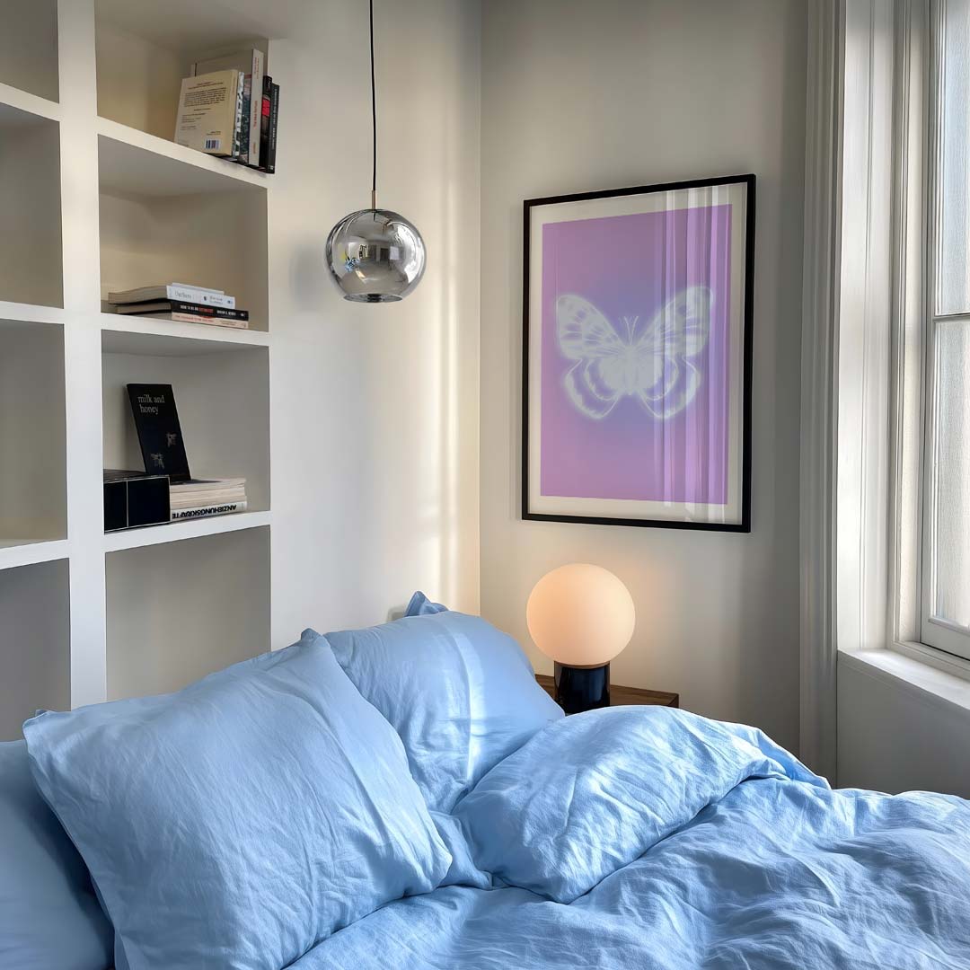 Magische Vlinder Glow Poster-WallArtistic