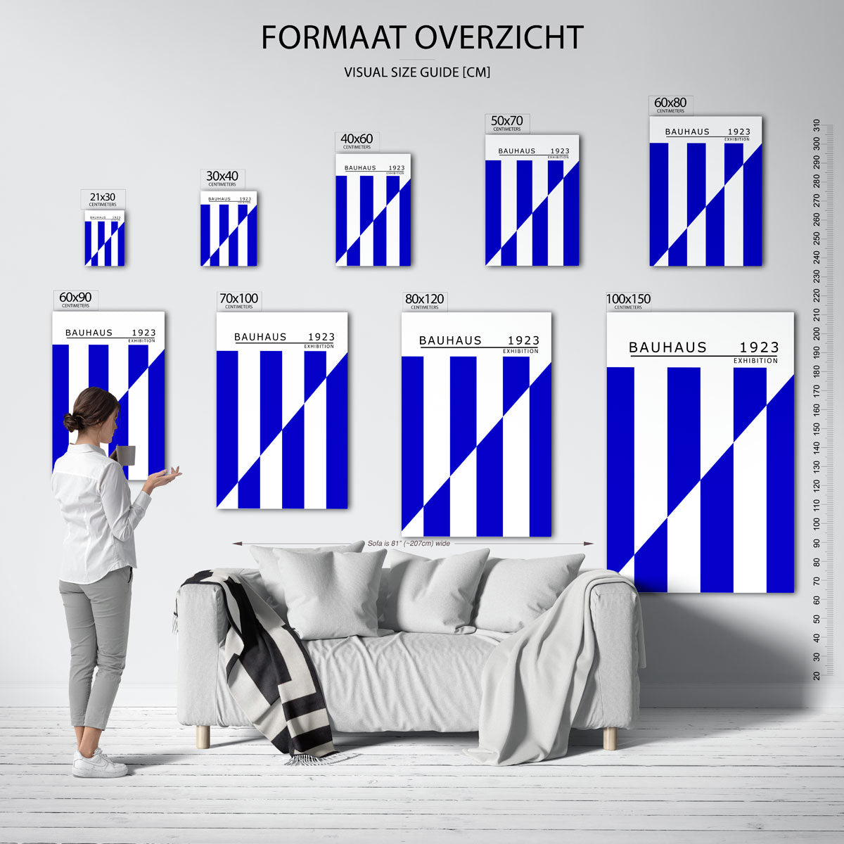 Lijnen en vlakken Poster