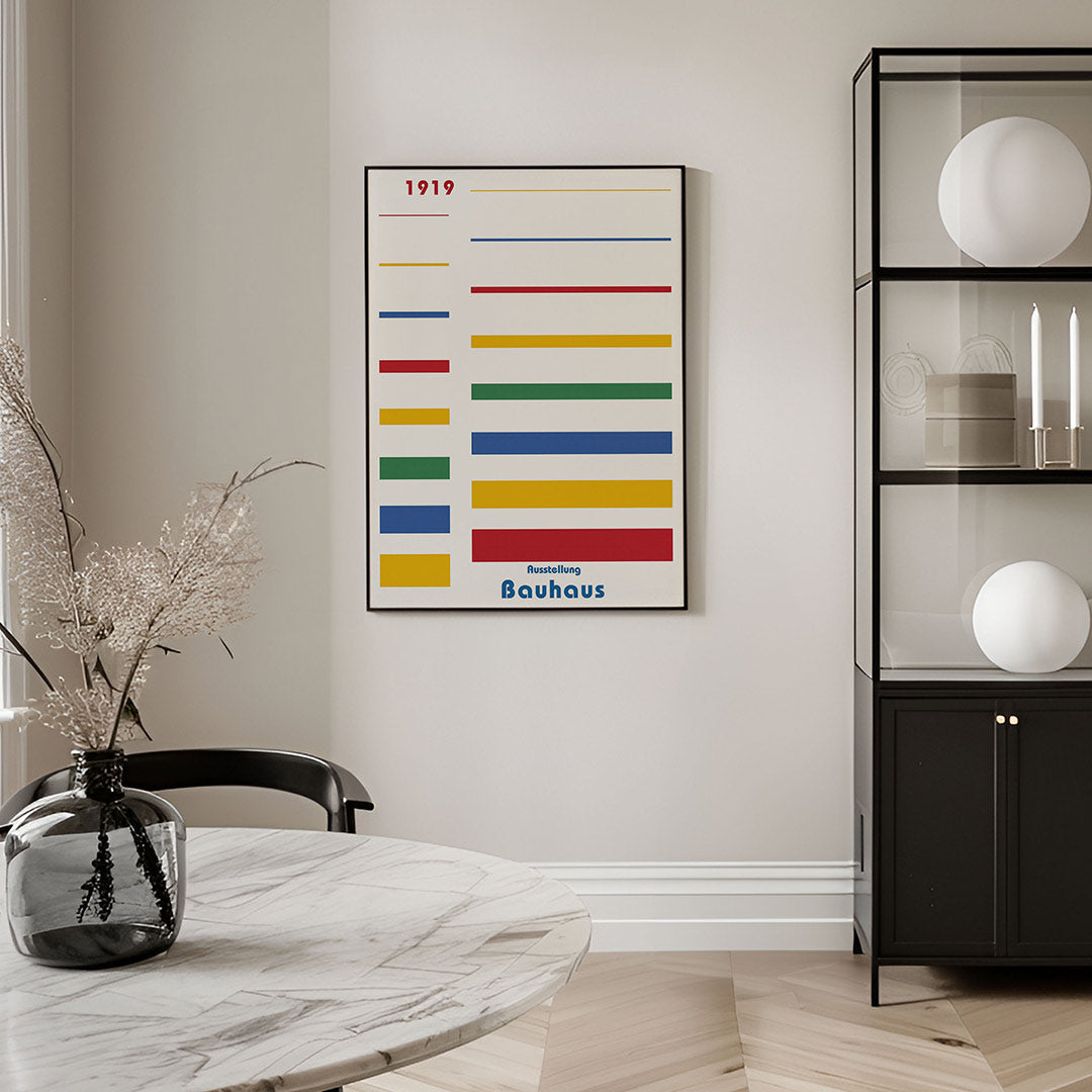 Lijnen en kleurvlakken Poster