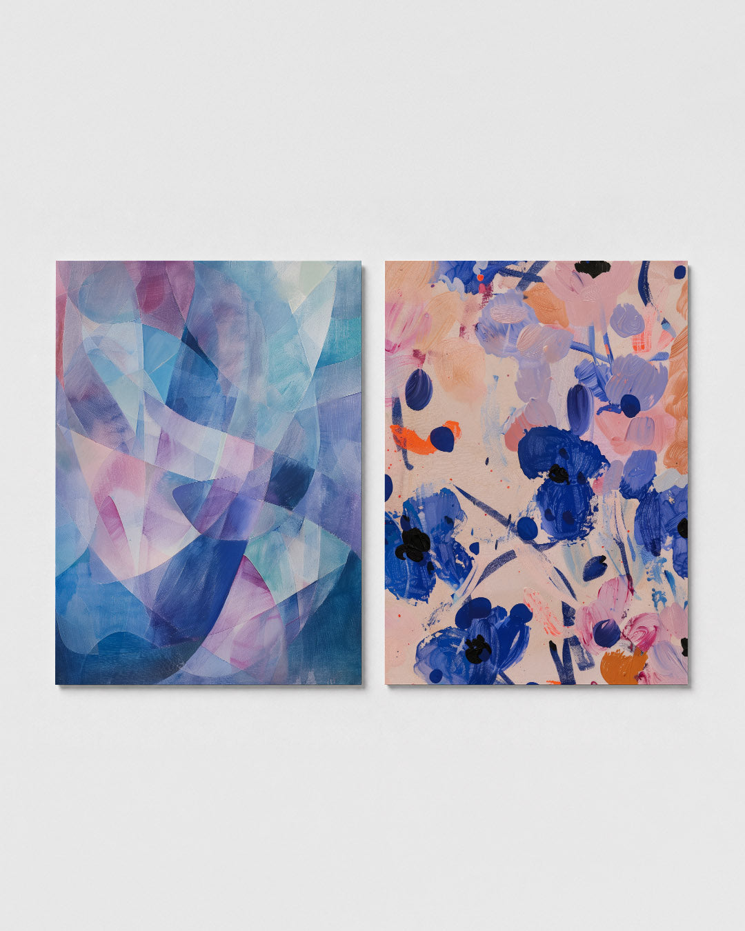 Kleurige vormenmix Posterset