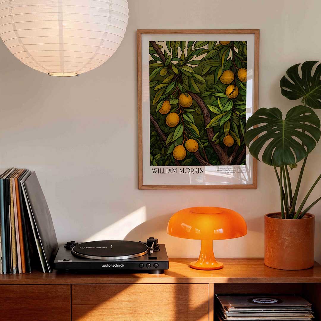 Citrusboom met bladeren Poster