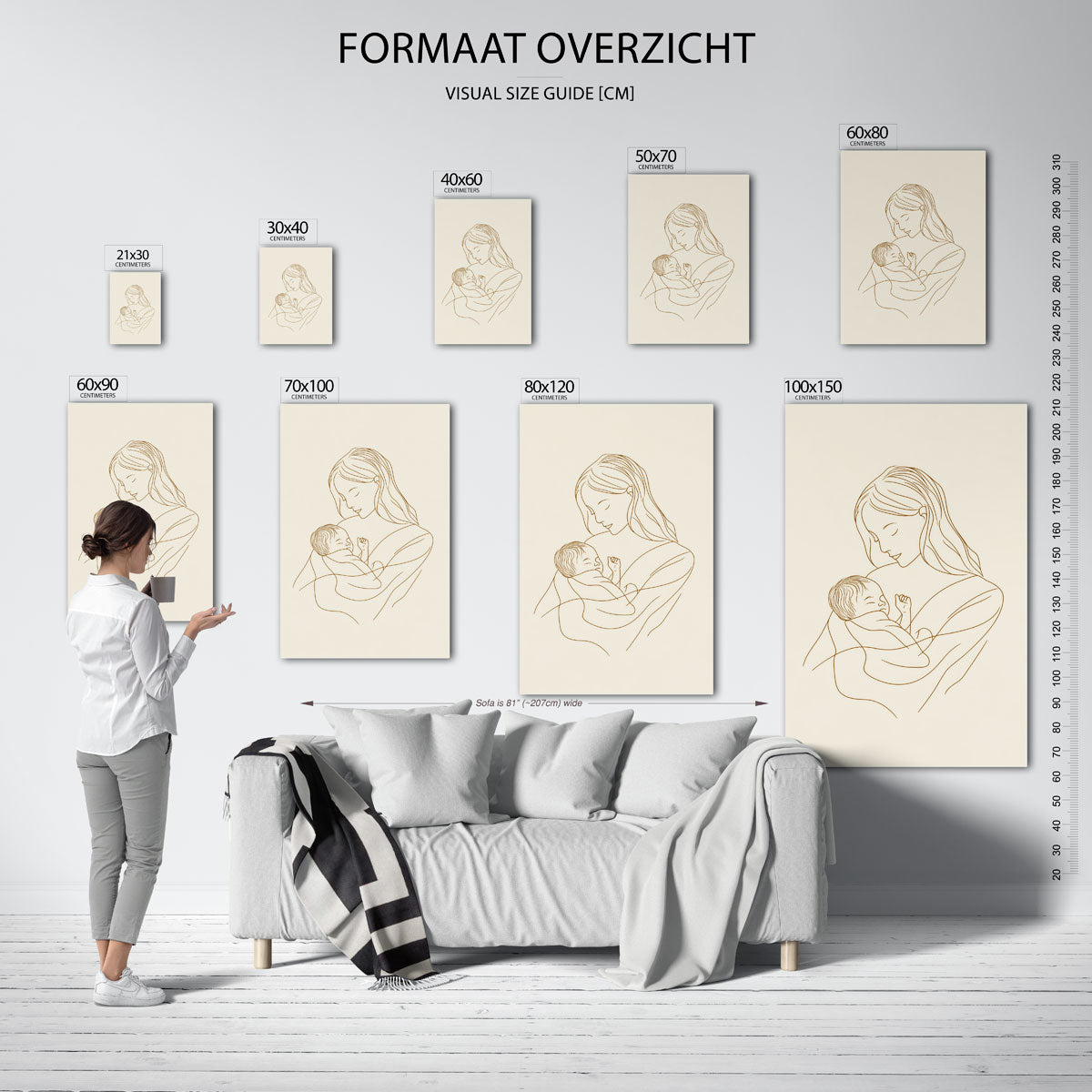 Moeder en kind Poster