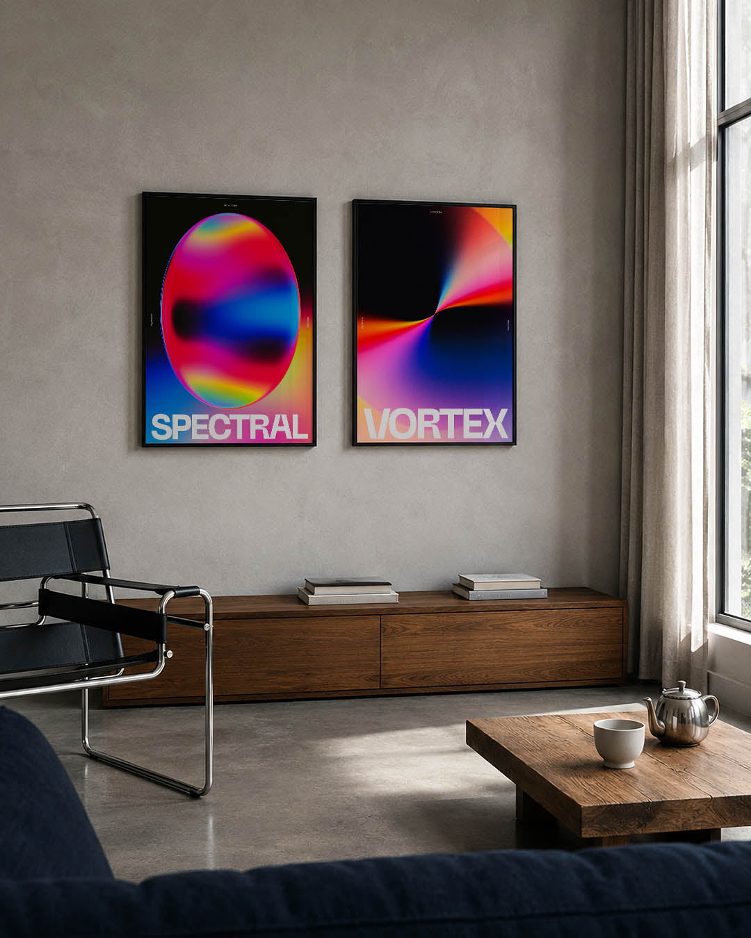 Kleurrijke bol Posterset