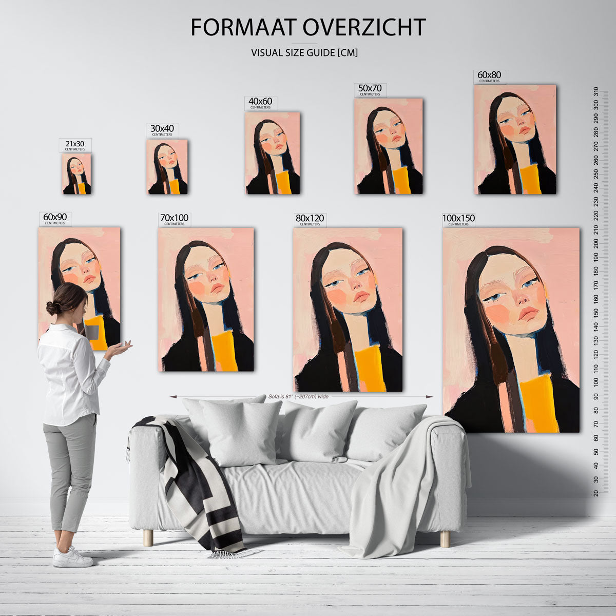Vrouwelijk portret Poster