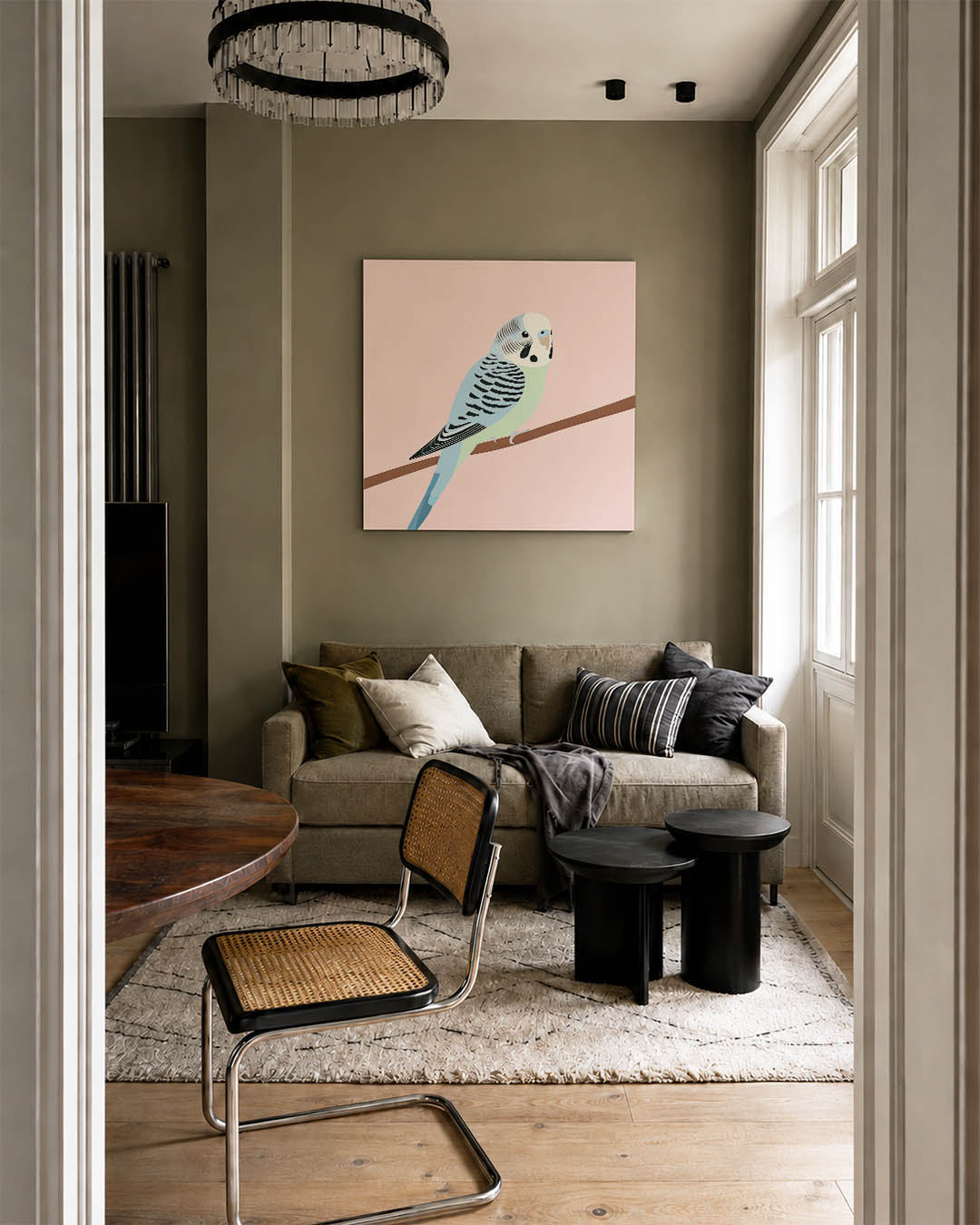 Vogel op tak Kunstwerk
