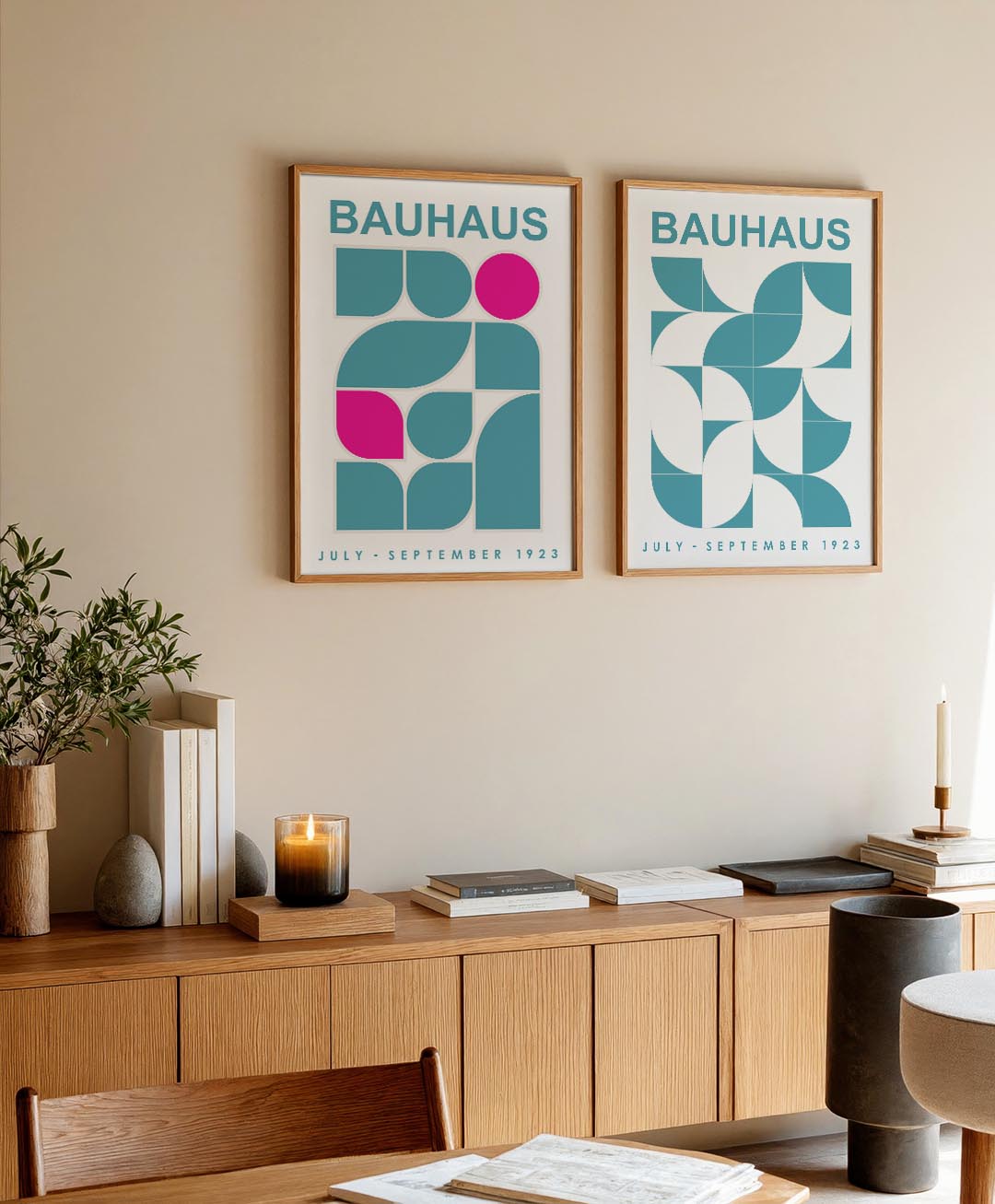 Vormen en kleurvlakken Posterset