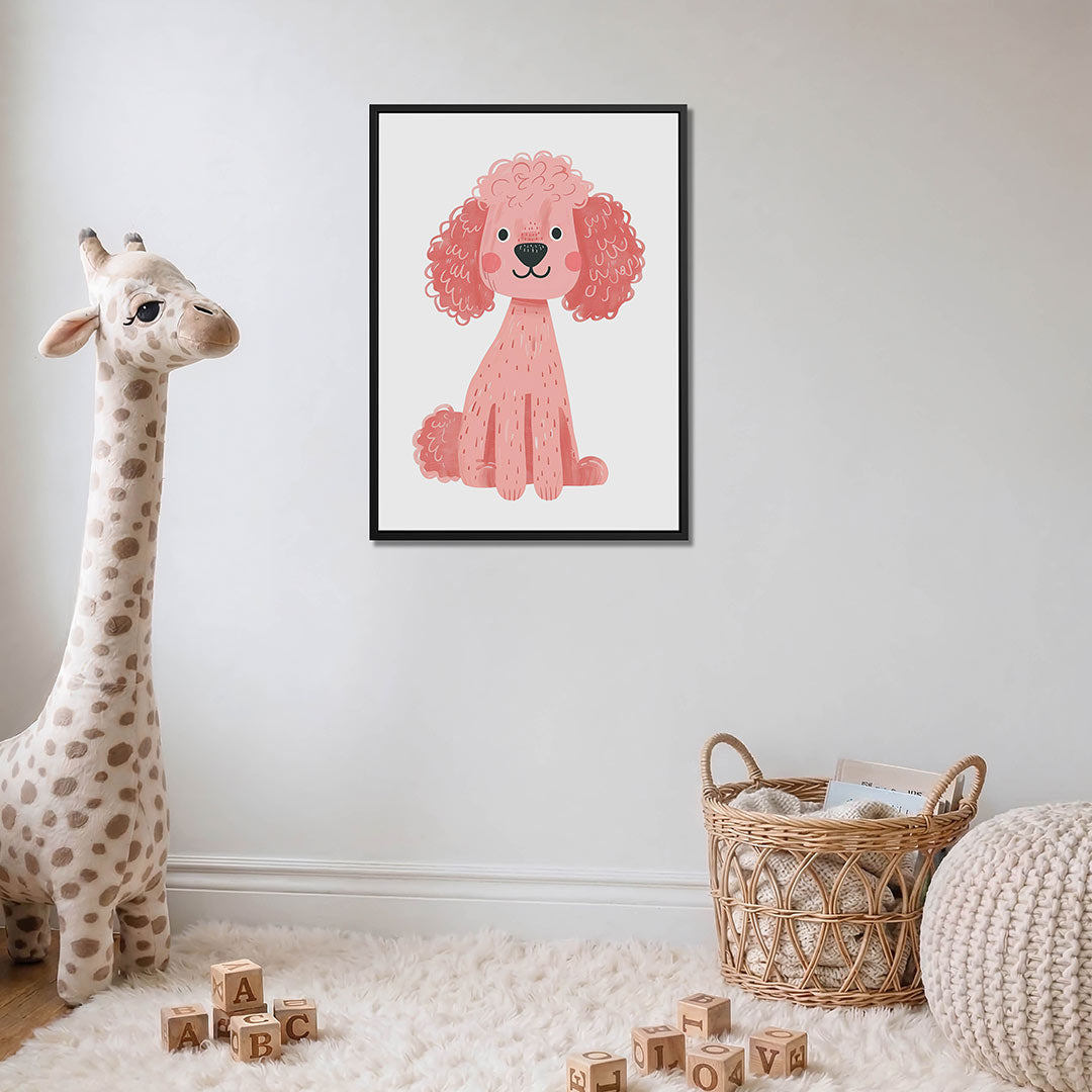 Vrolijke hond illustratie Kunstwerk