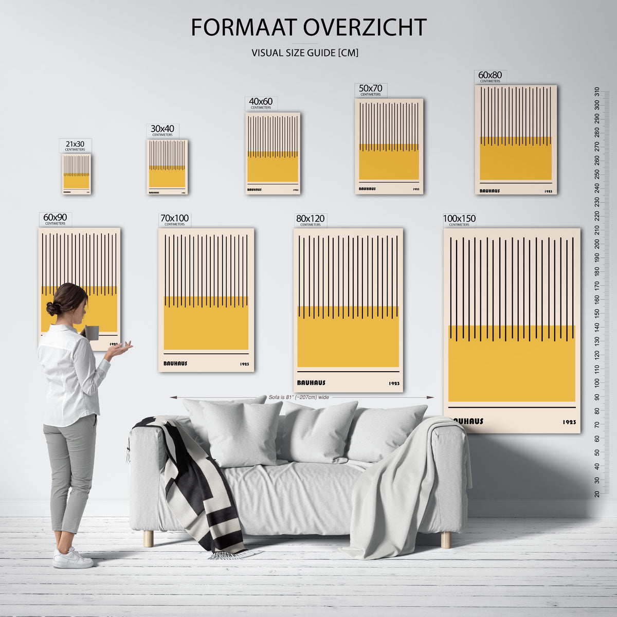 Lijnen en vlakken Poster