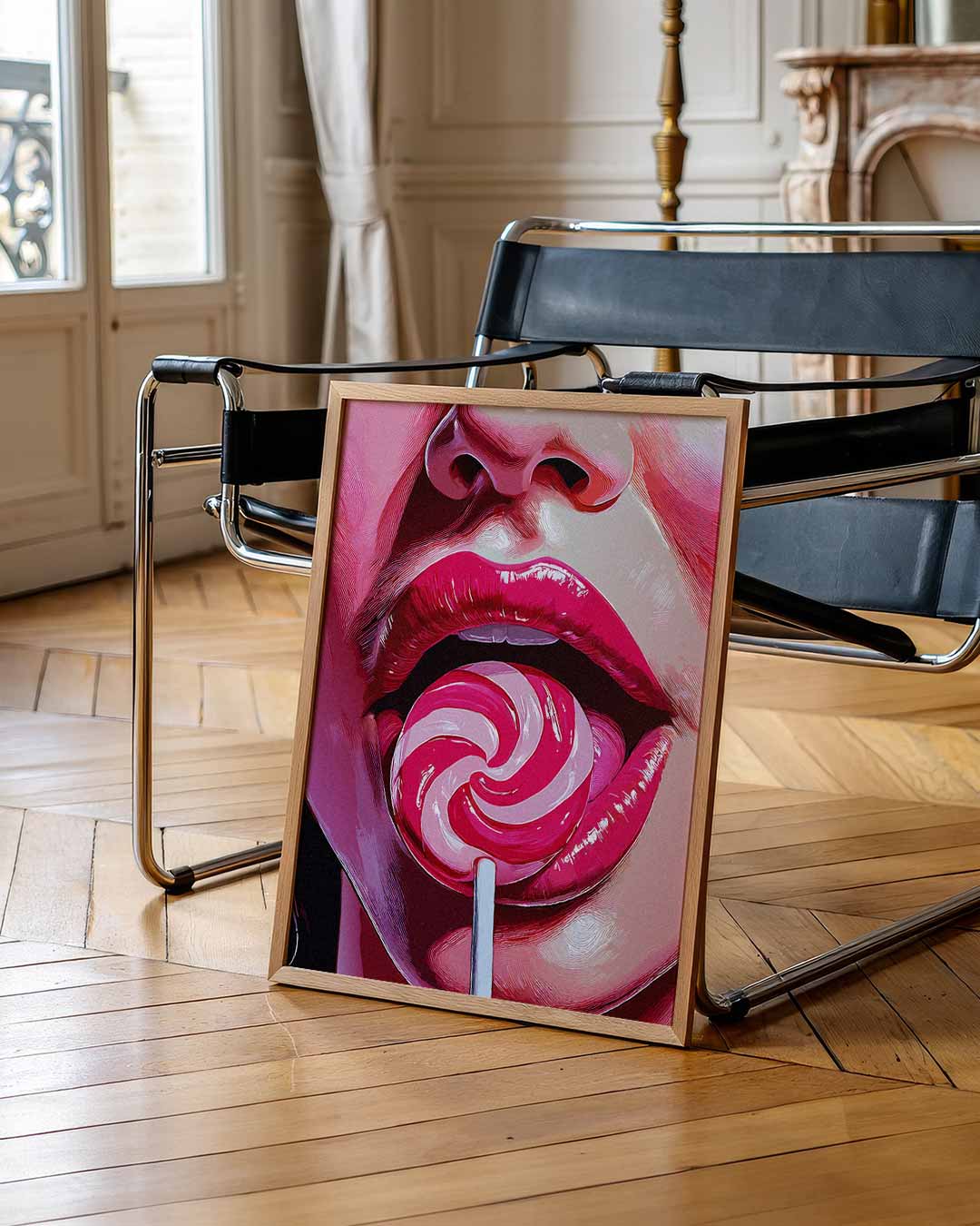 Lollipop Lips Poster I-WallArtistic