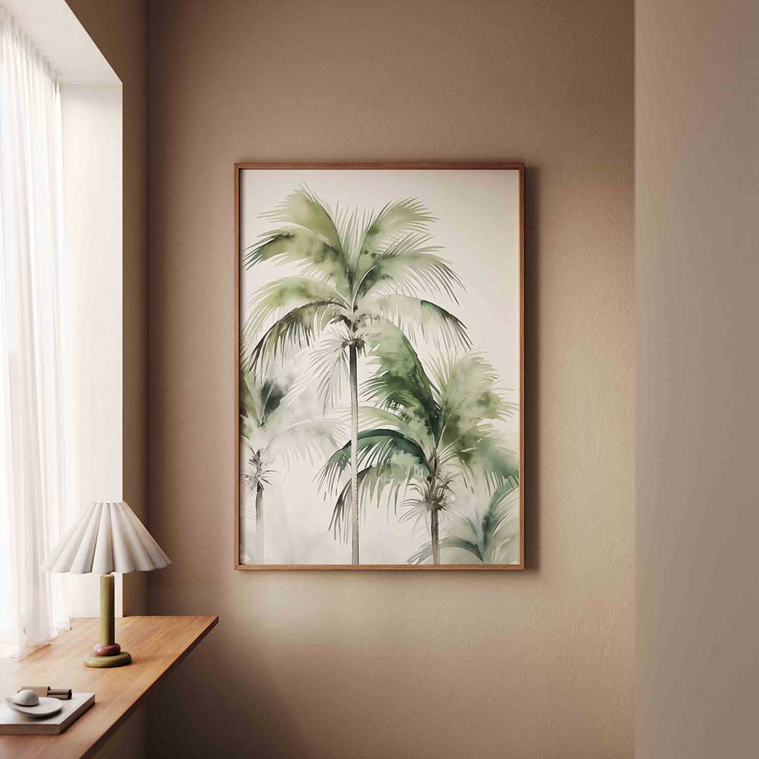 Tropische palmbomen Poster