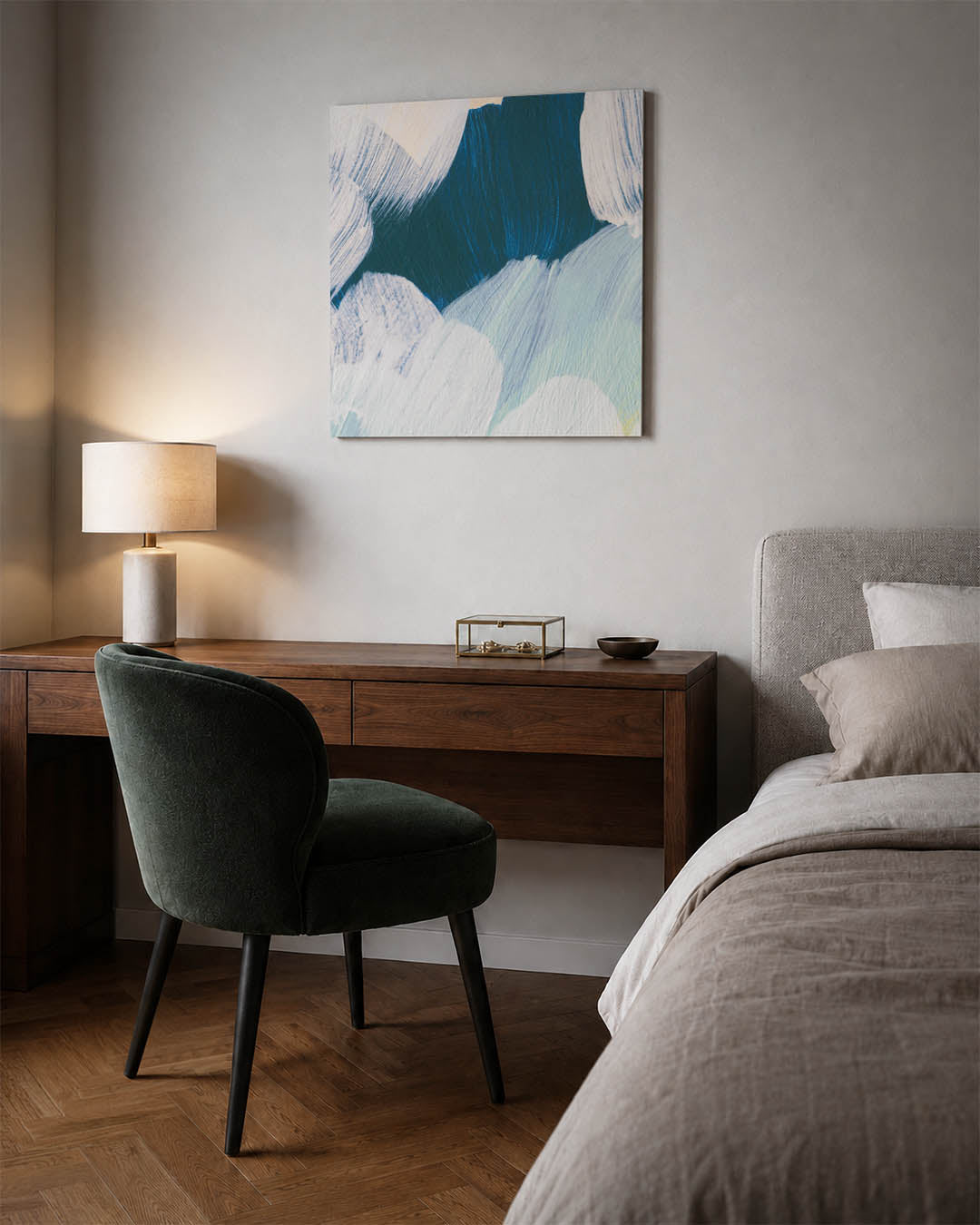 Dynamische borstelvegen Kunstwerk