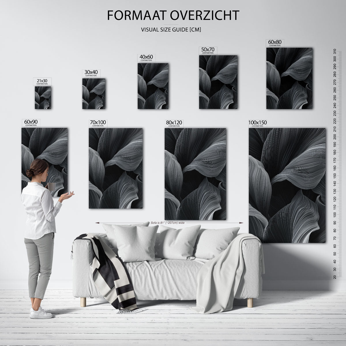 Golvende lijnen Poster