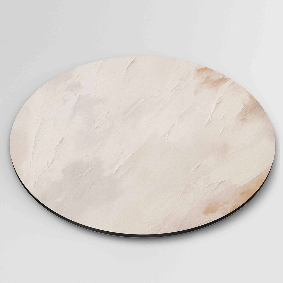 Abstracte beige Muurcirkel
