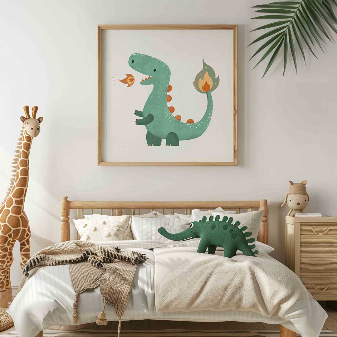 Groene dinosaurus Poster