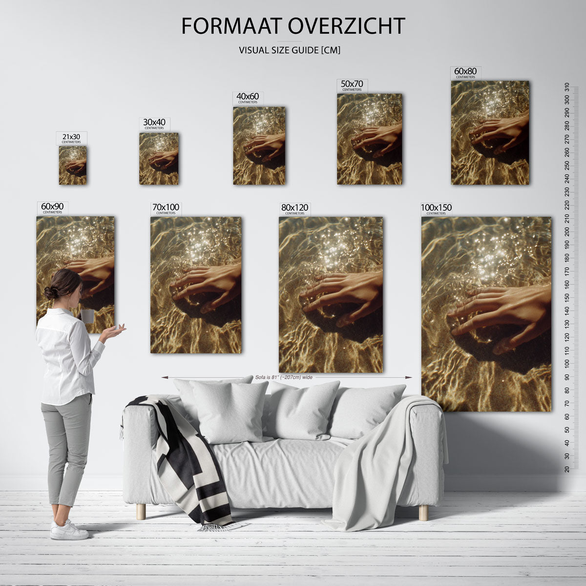 Hand in water Poster