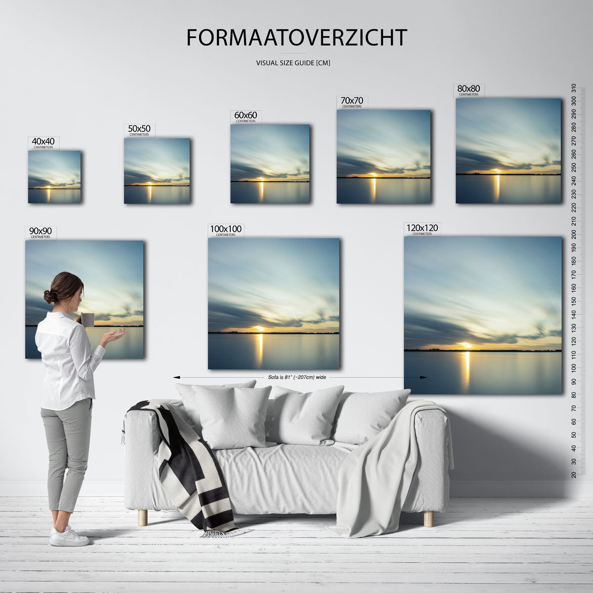 Rustige zonsondergang Poster