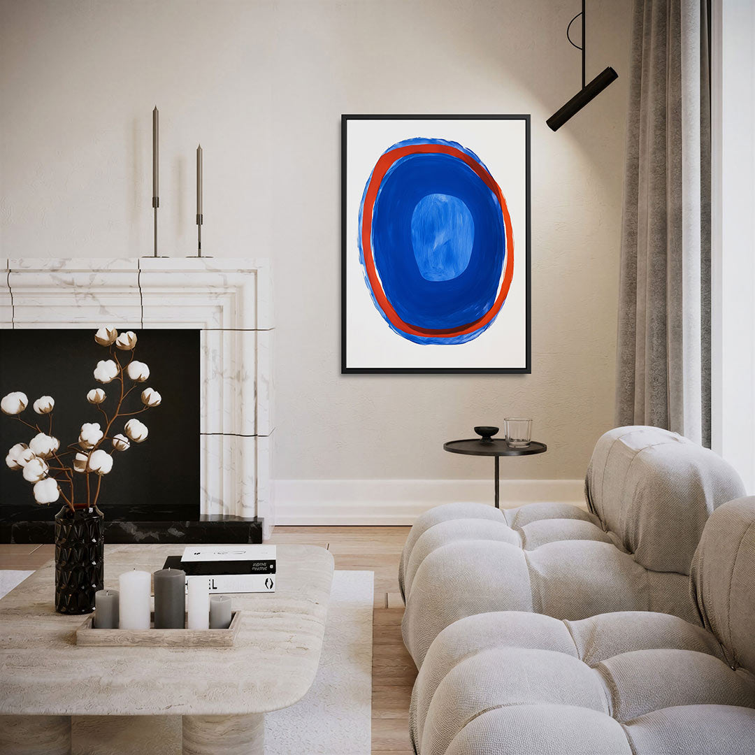 Kleurrijke cirkelcompositie Kunstwerk