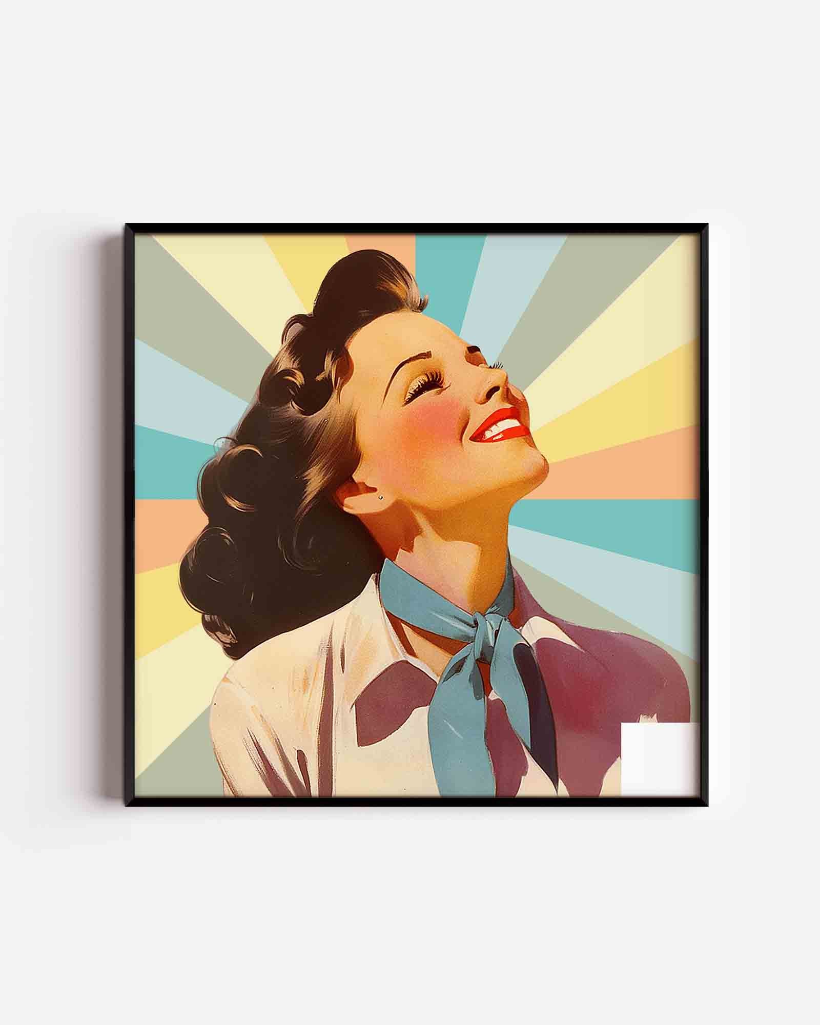 Lachende vrouw Poster
