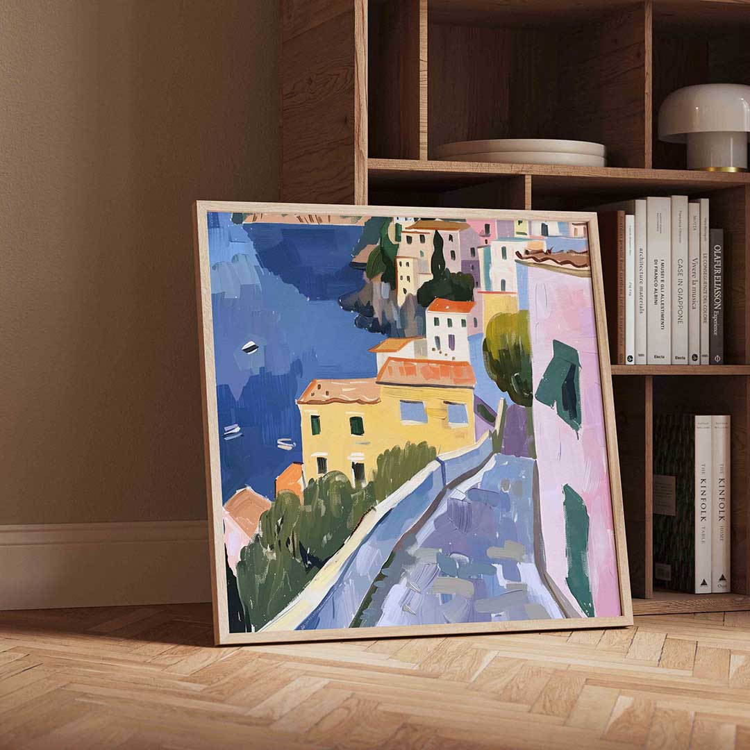 Mediterrane huizen Poster